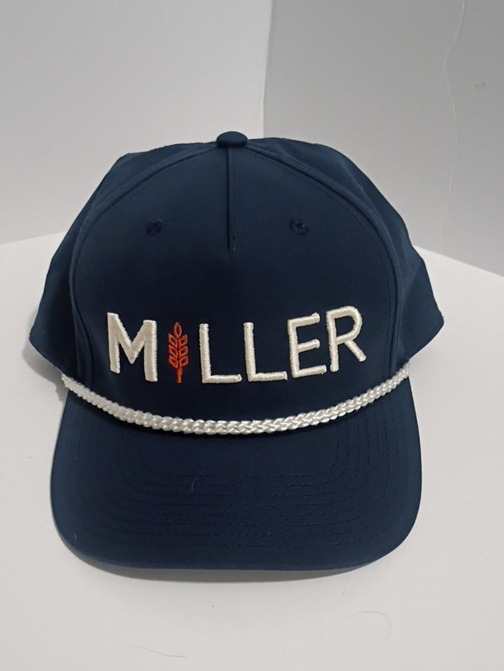 MILLER Navy Rope-Trim Baseball Cap